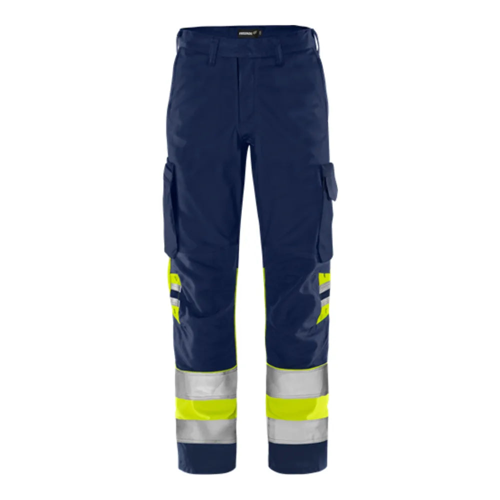 Fristads High Vis Green Broek Klasse 1 2668 Gplu High Vis Geel Marineblauw