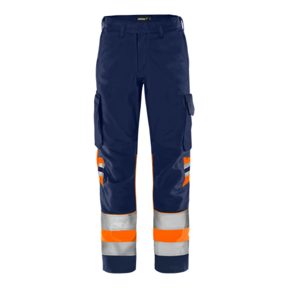 Fristads High Vis Green Broek Klasse 1 2668 Gplu High Vis Oranje Marineblauw