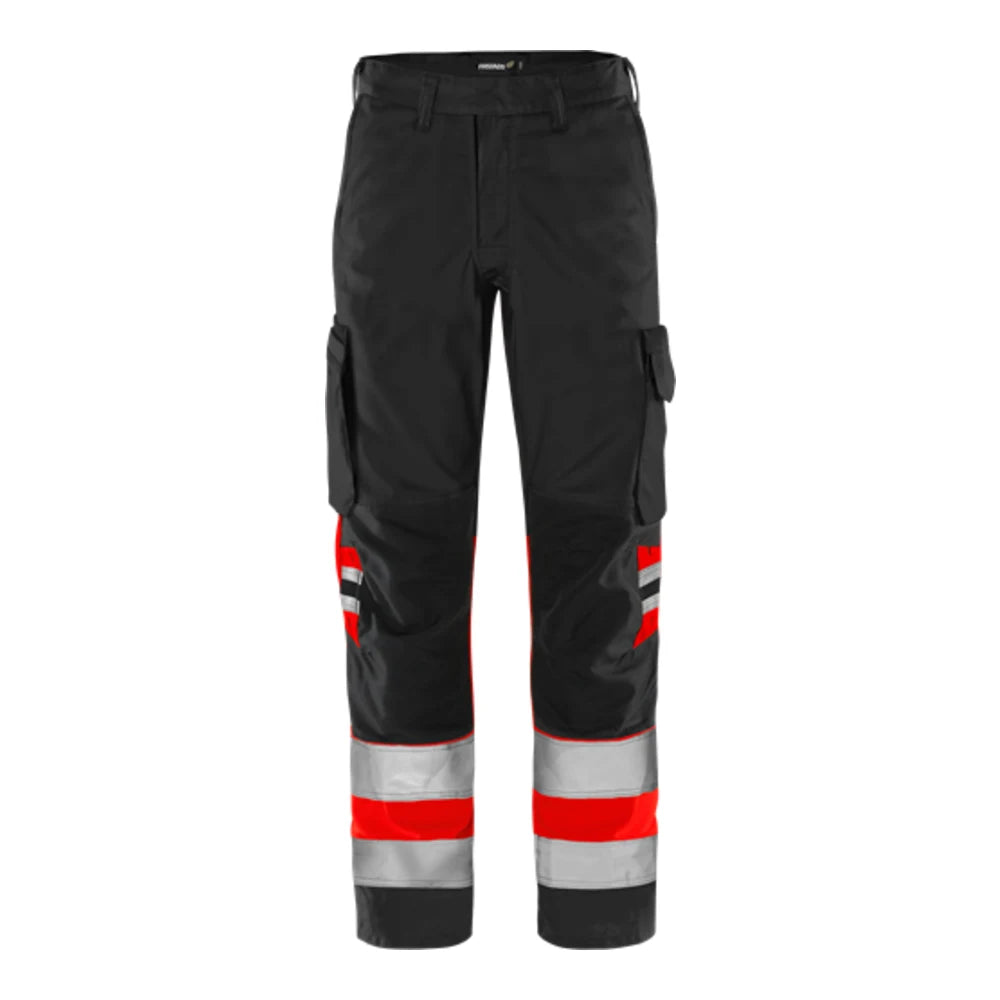 Fristads High Vis Green Broek Klasse 1 2668 Gplu High Vis Rood Zwart