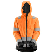 Snickers 1347 High-Vis Waterdichte Shell Dameswerkjas Klasse 2/3 5504 High Visibility Orange Black
