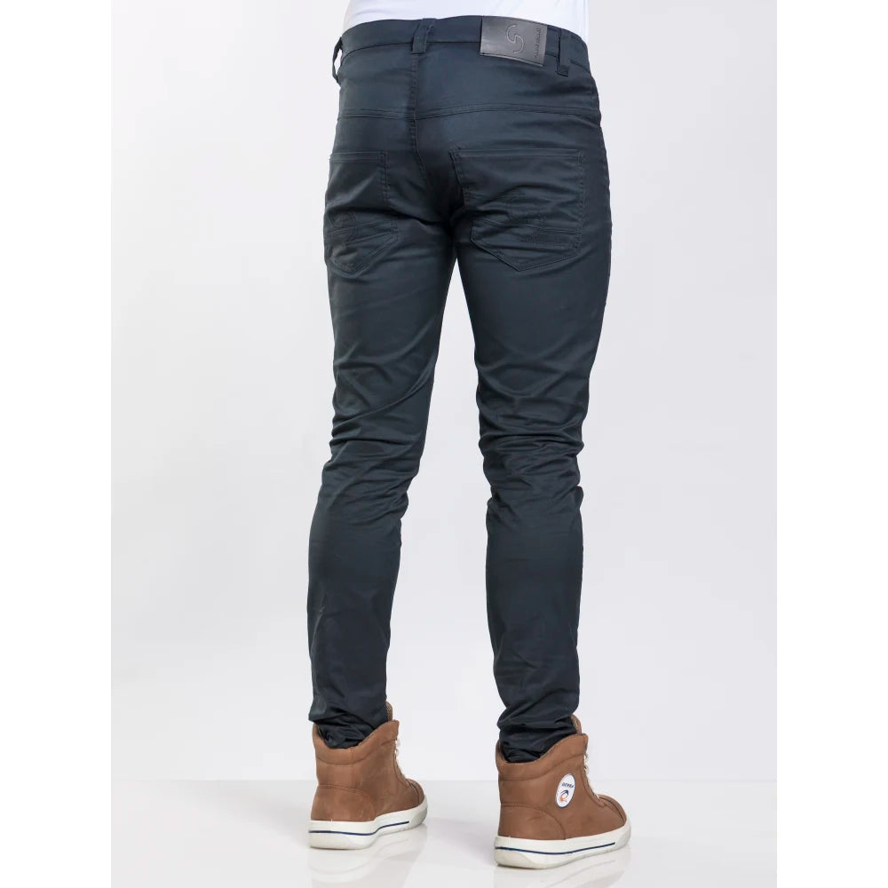 Chaud Devant Kokspantalon Skinny Reg Black Stretch