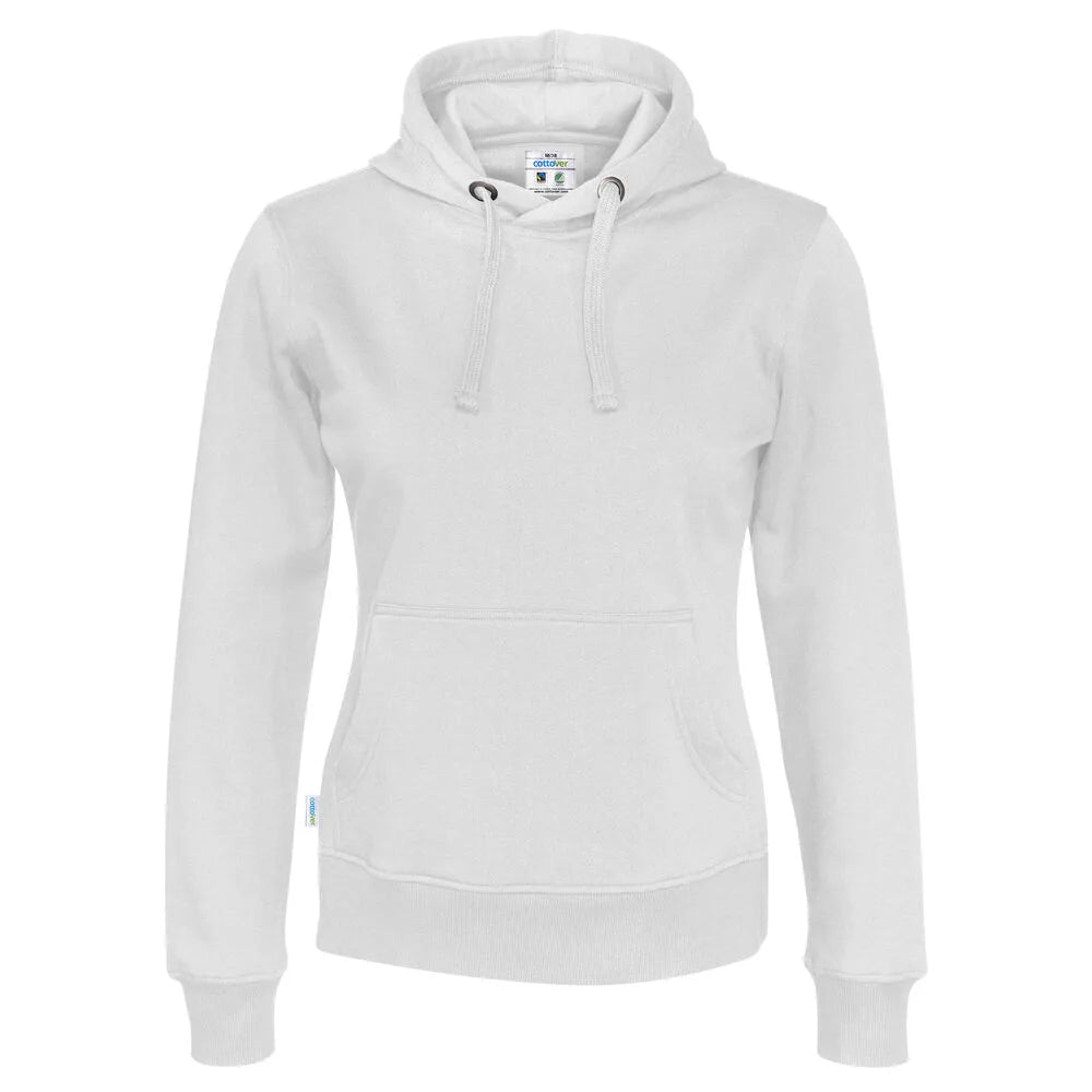 Cottover Hoodie Lady - GOTS Wit