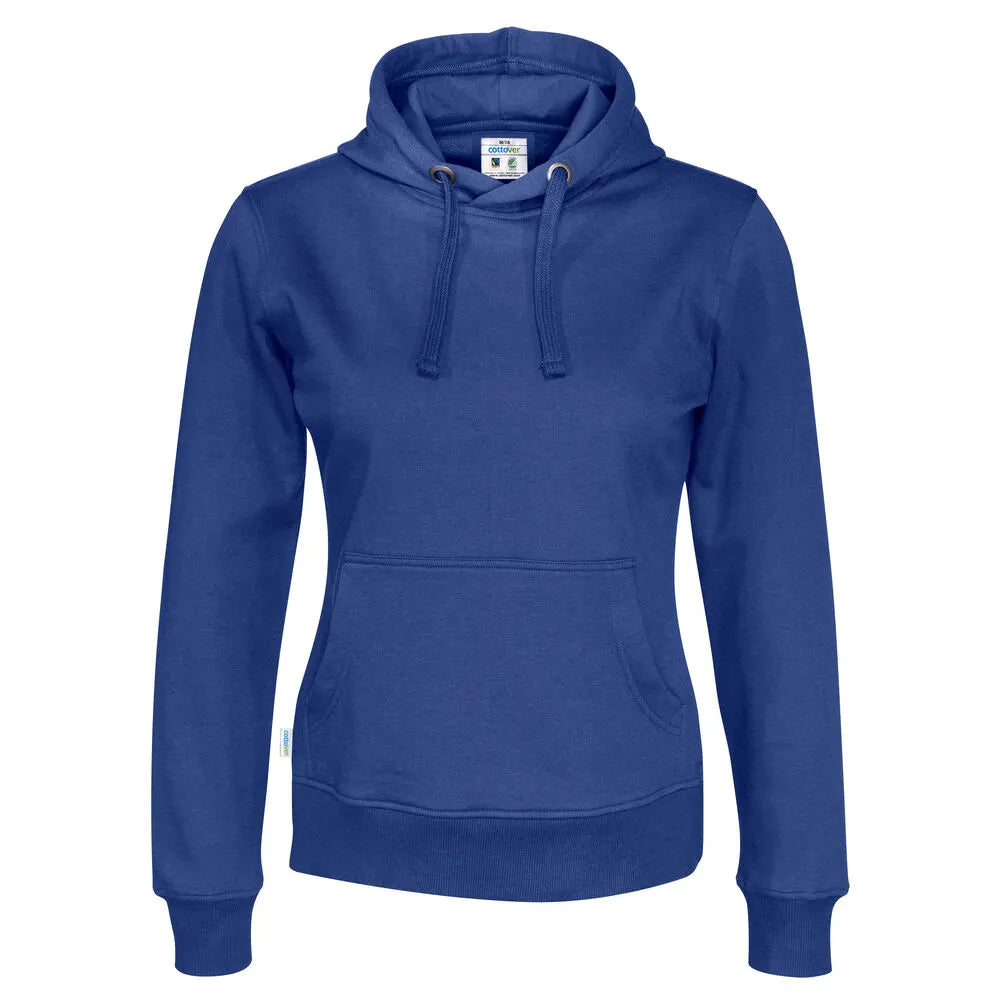 Cottover Hoodie Lady - GOTS Koninklijk Blauw