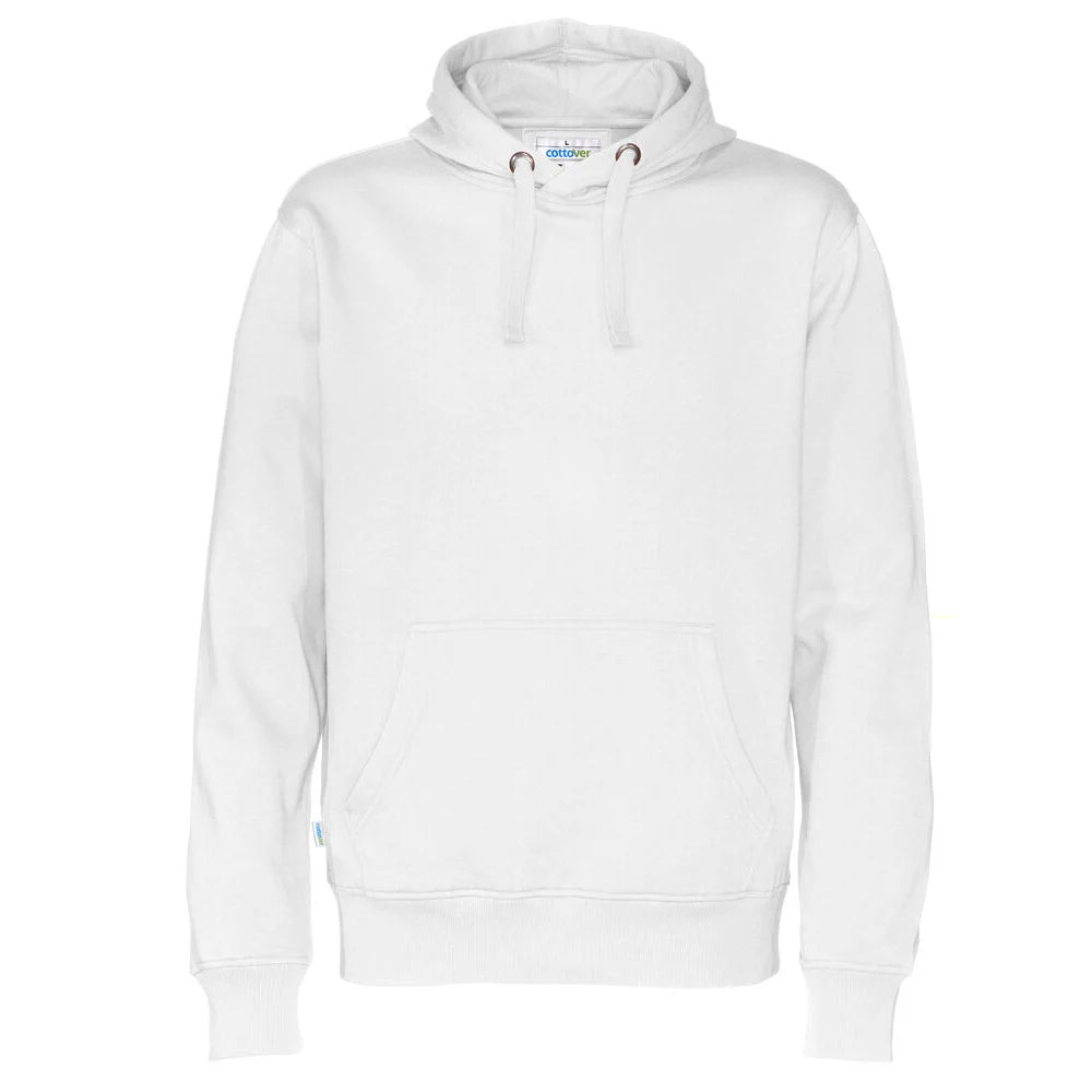 Cottover Hoodie Man - GOTS Wit