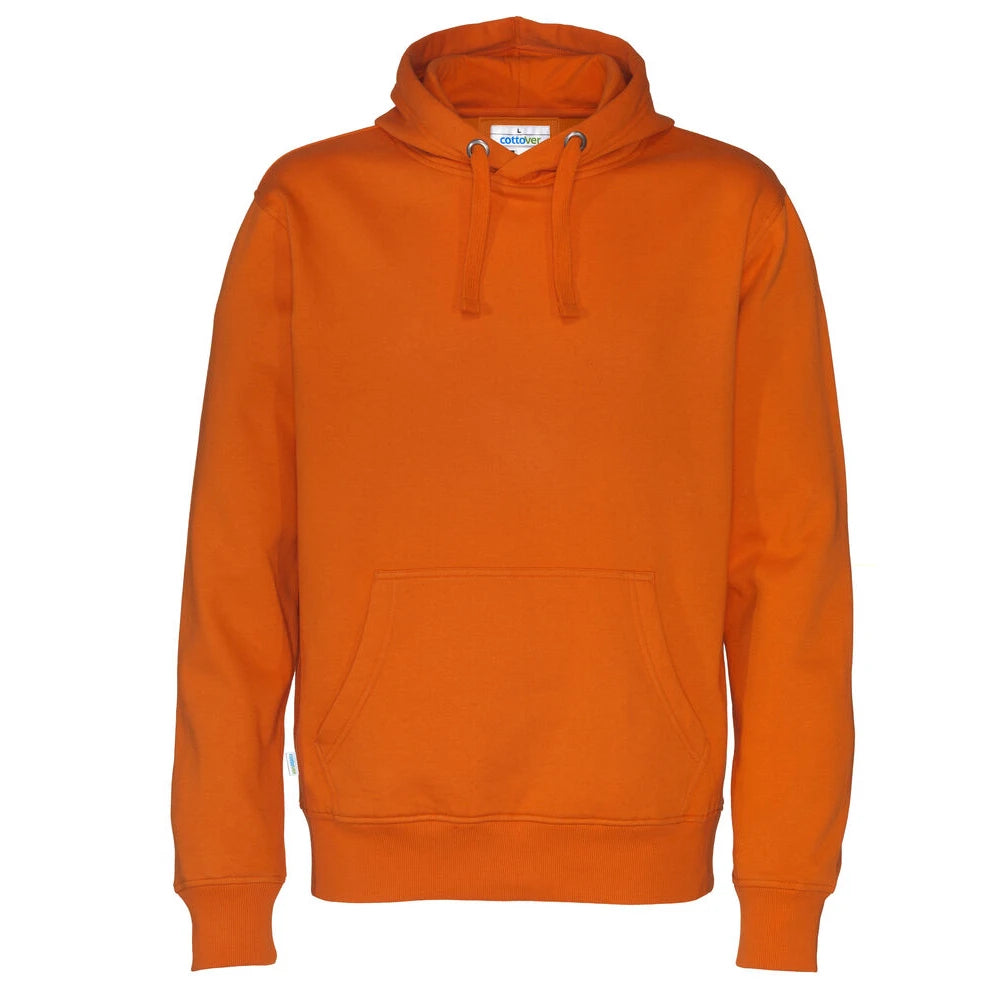 Cottover Hoodie Man - GOTS Oranje