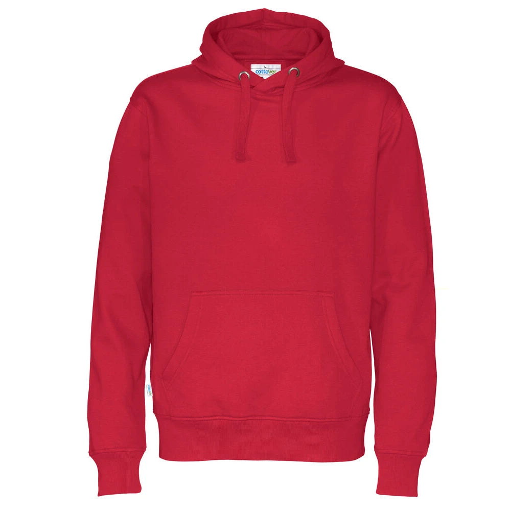 Cottover Hoodie Man - GOTS Rood