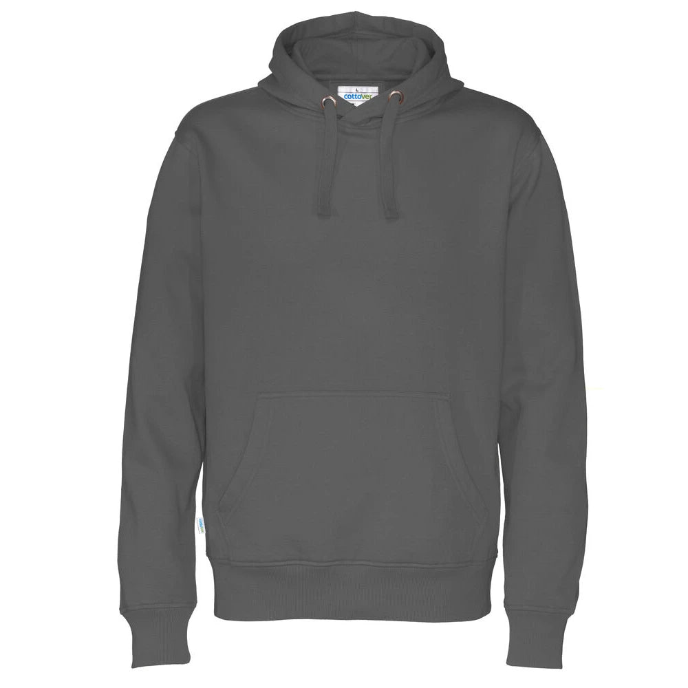 Cottover Hoodie Man - GOTS Antraciet