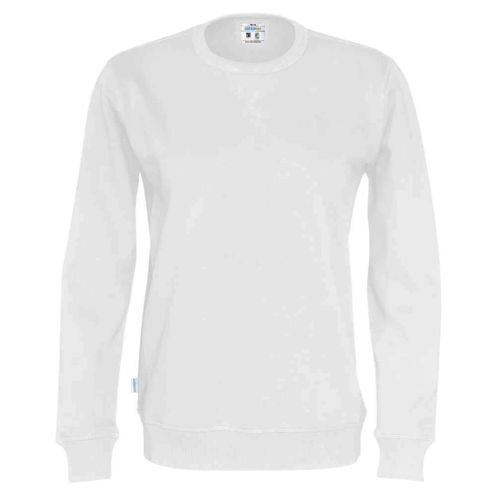 Cottover Sweater Crew Neck Unisex - GOTS Wit