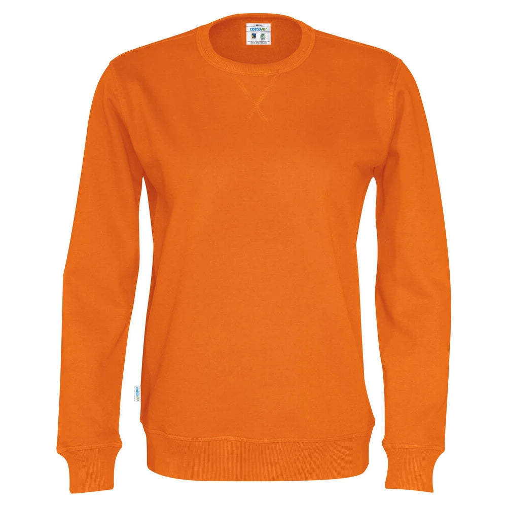 Cottover Sweater Crew Neck Unisex - GOTS Oranje