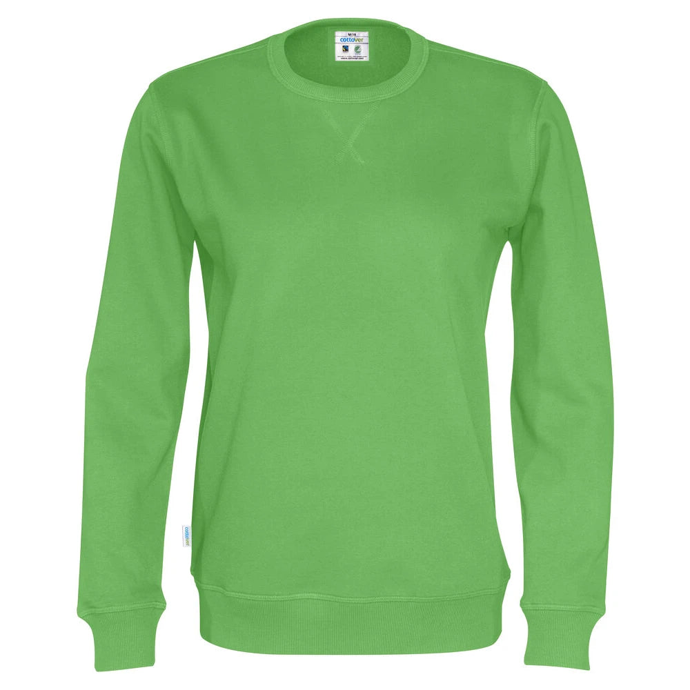 Cottover Sweater Crew Neck Unisex - GOTS Groen