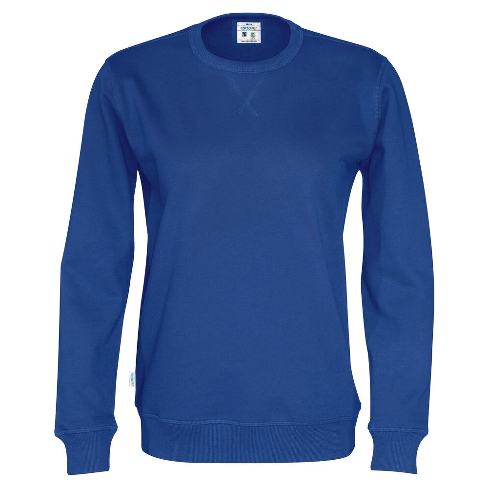 Cottover Sweater Crew Neck Unisex - GOTS Koninklijk Blauw