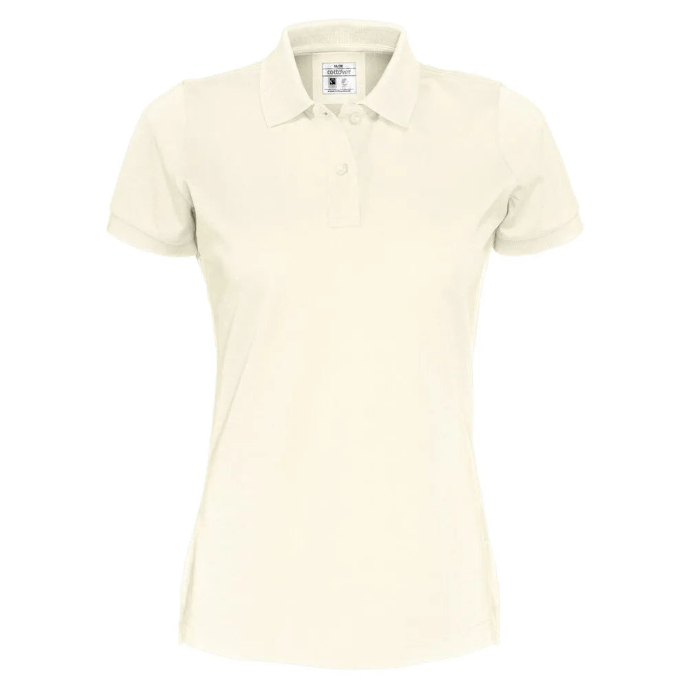 Cottover Polo Pique Lady - GOTS Gebroken Wit