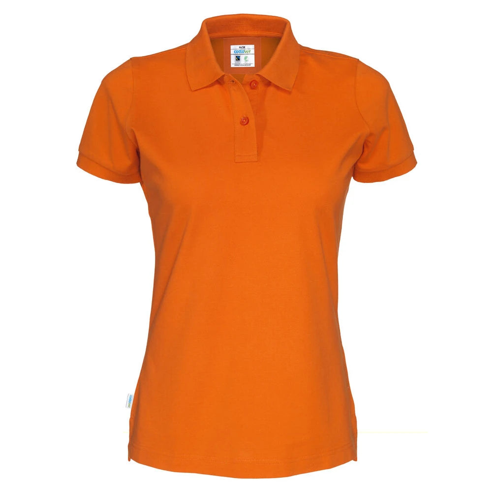 Cottover Polo Pique Lady - GOTS Oranje