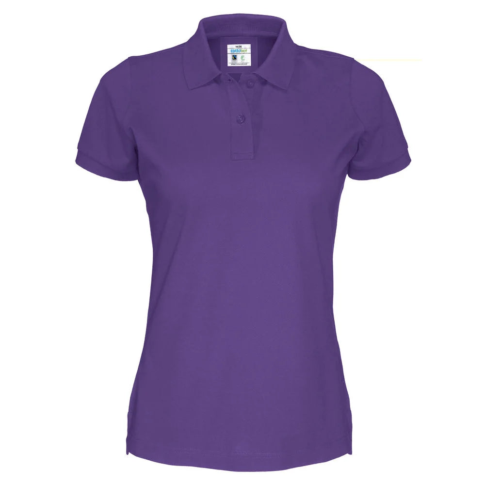 Cottover Polo Pique Lady - GOTS Paars