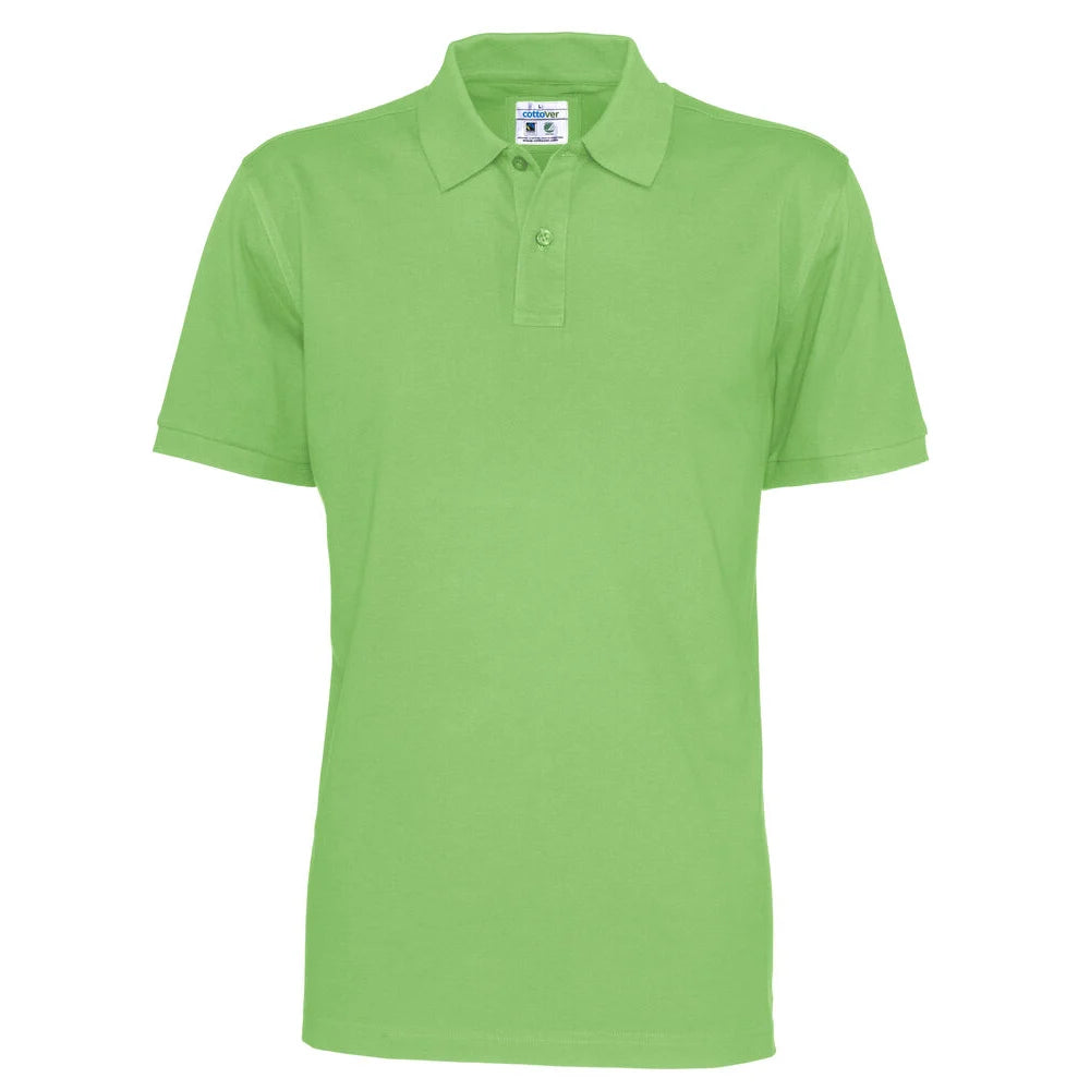 Cottover Polo Pique Man - GOTS Groen
