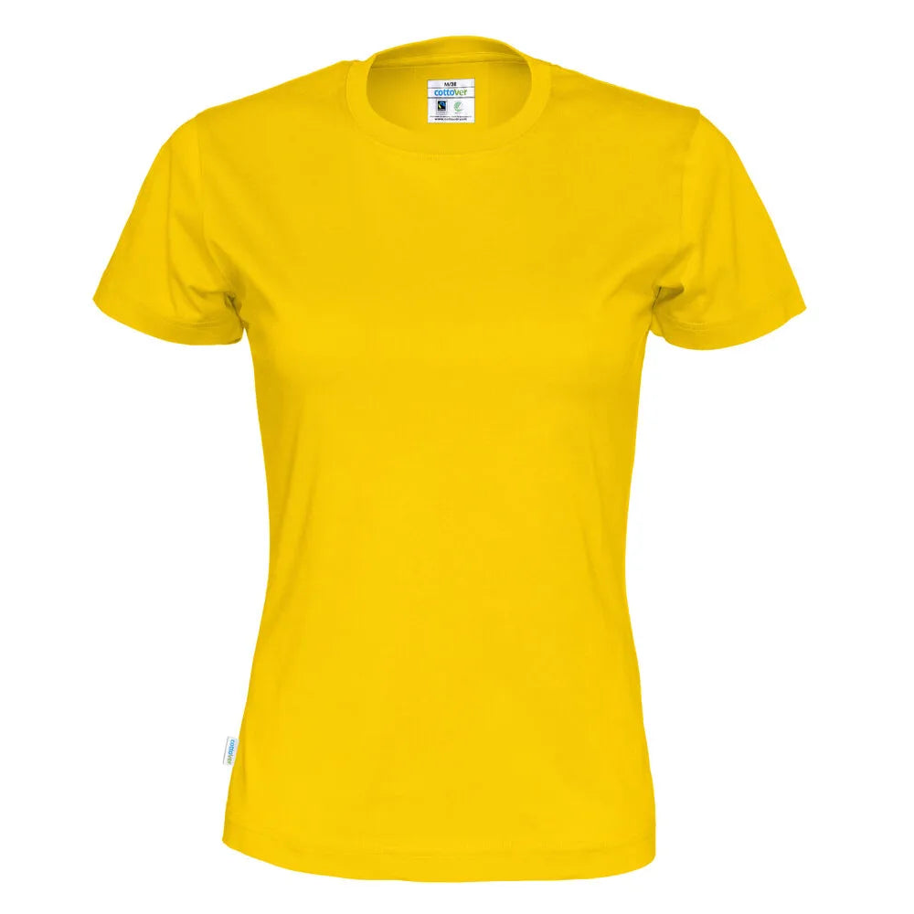 Cottover T-Shirt Lady - GOTS Geel
