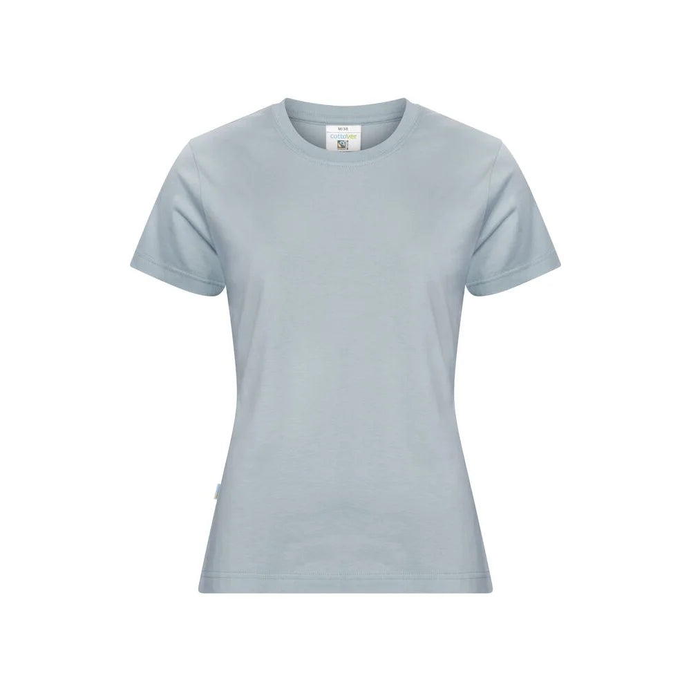 Cottover T-Shirt Lady - GOTS Mistig Blauw