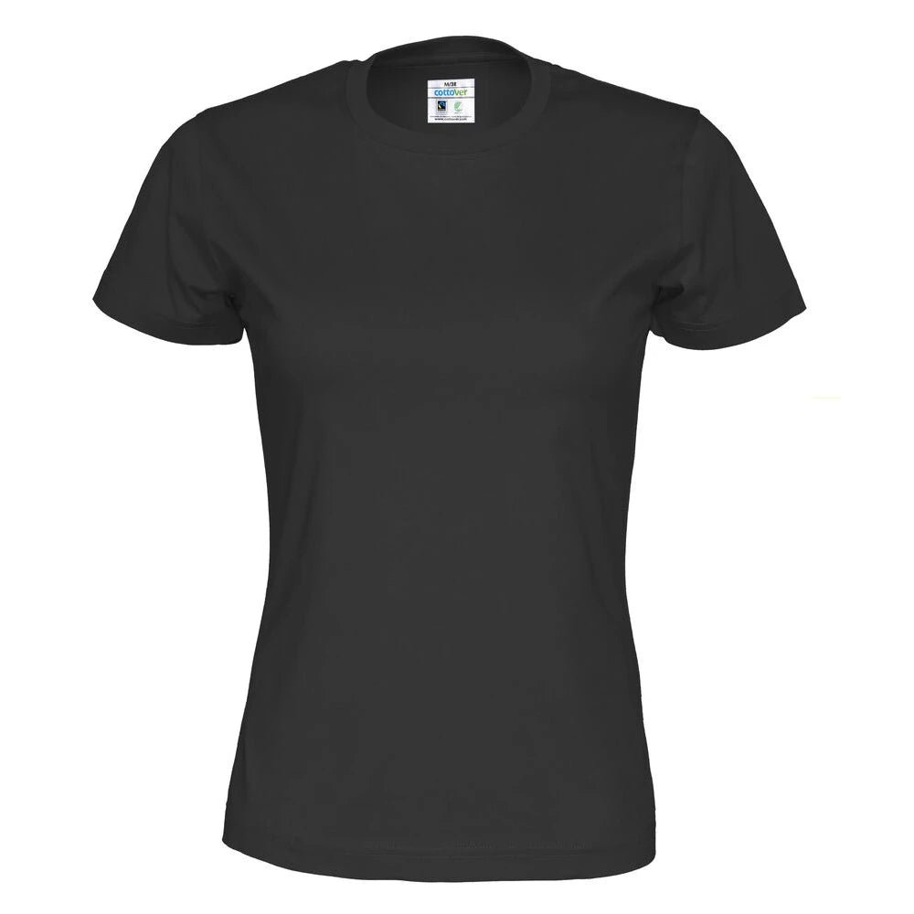 Cottover T-Shirt Lady - GOTS Zwart