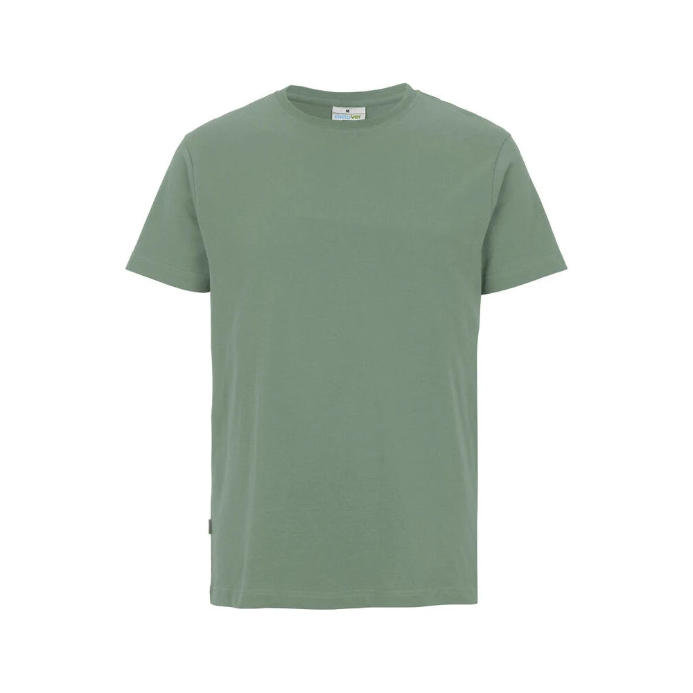 Cottover T-Shirt Man - GOTS Vintage Groen