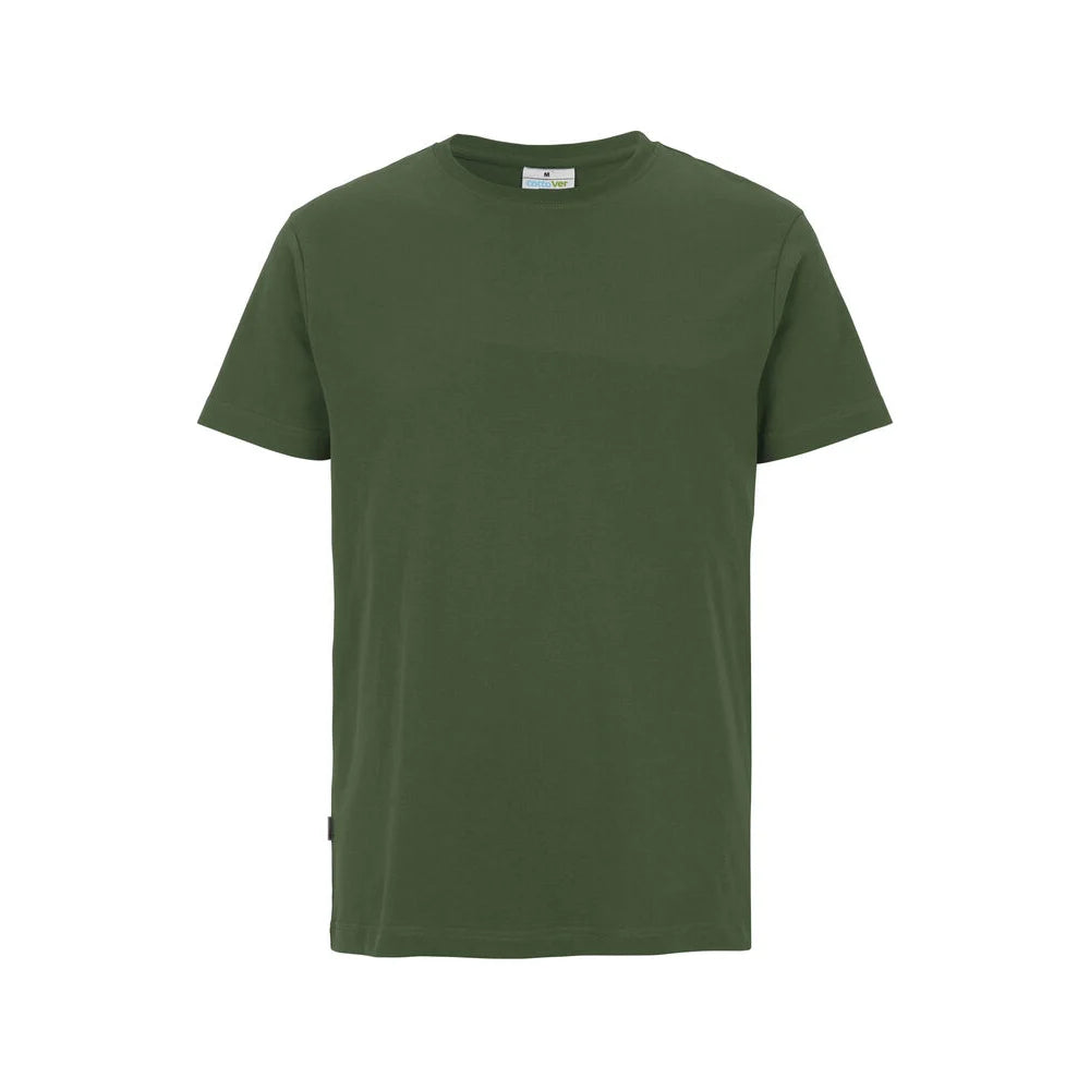 Cottover T-Shirt Man - GOTS Donker Groen