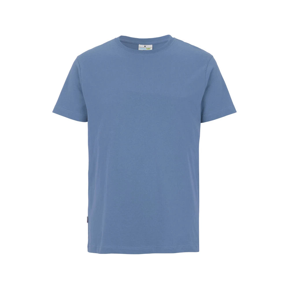 Cottover T-Shirt Man - GOTS Vintage Blauw