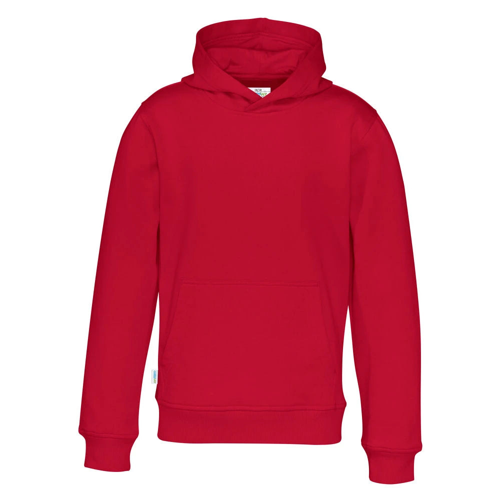 Cottover Hoodie Kid - GOTS Rood