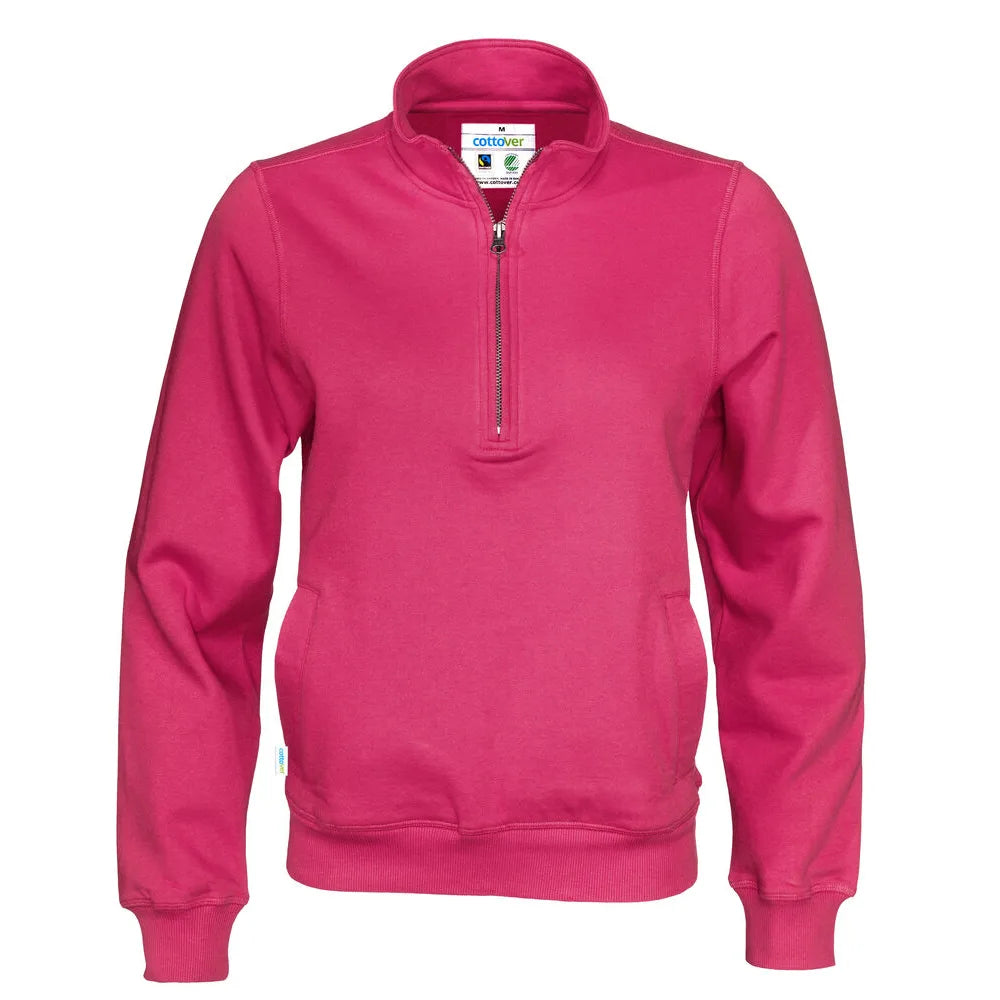 Cottover Sweater Half Zip Unisex - GOTS Kersrood