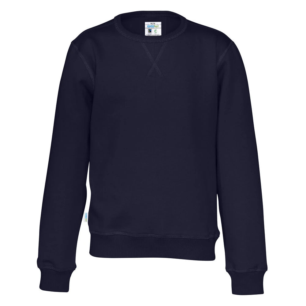 Cottover Sweater Crew Neck Kid - GOTS Marine