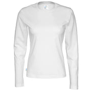 Cottover T-Shirt Long Sleeve Lady - GOTS Wit