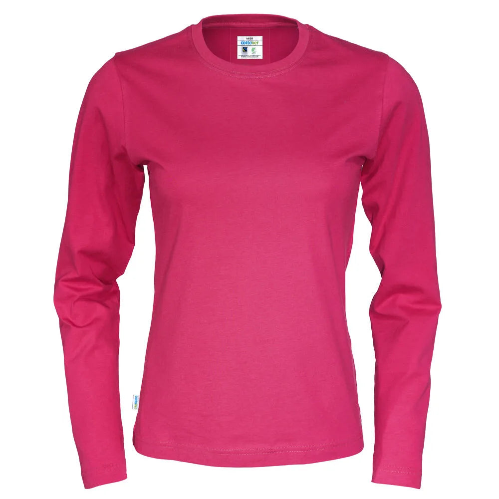 Cottover T-Shirt Long Sleeve Lady - GOTS Kersrood