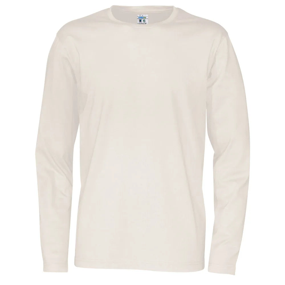 Cottover T-Shirt Long Sleeve Man - GOTS Gebroken Wit