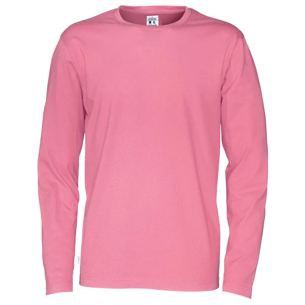 Cottover T-Shirt Long Sleeve Man - GOTS Roze