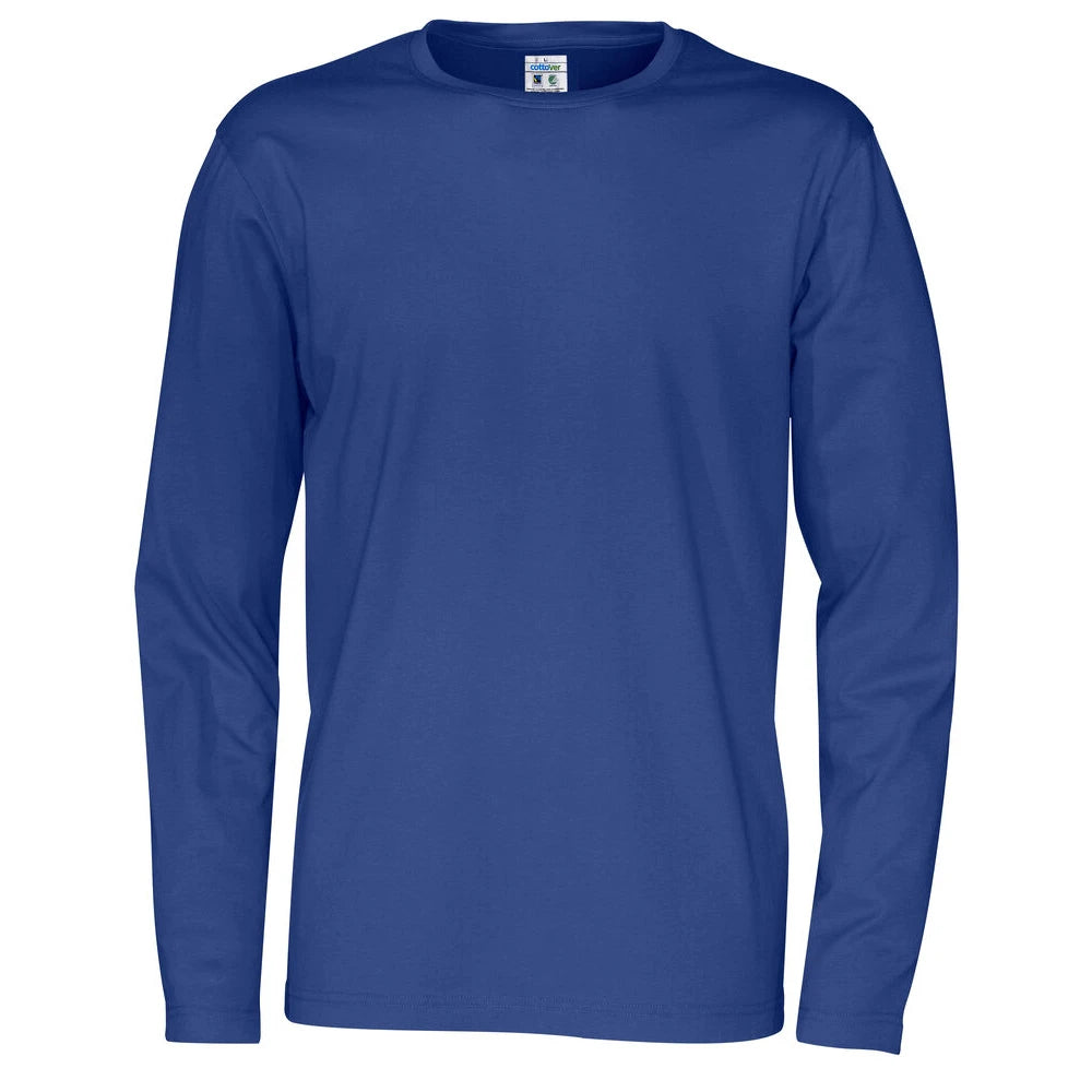 Cottover T-Shirt Long Sleeve Man - GOTS Koninklijk Blauw