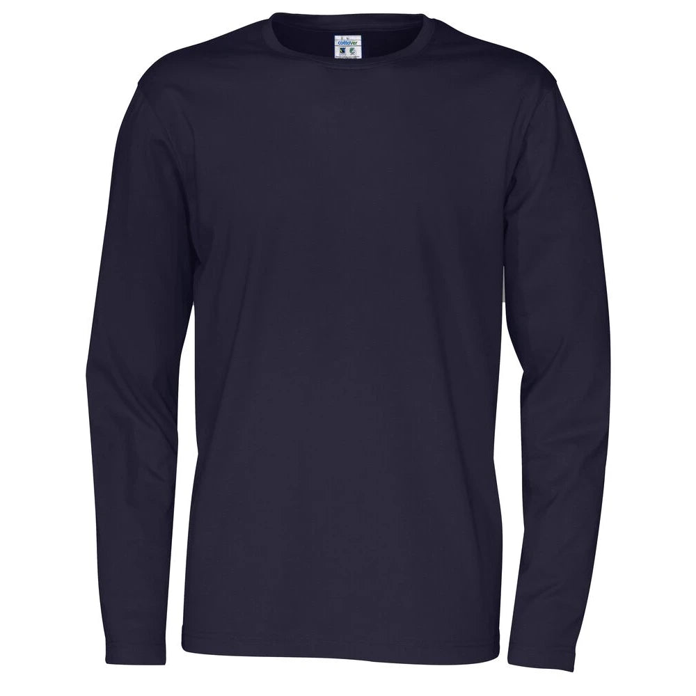 Cottover T-Shirt Long Sleeve Man - GOTS Marine