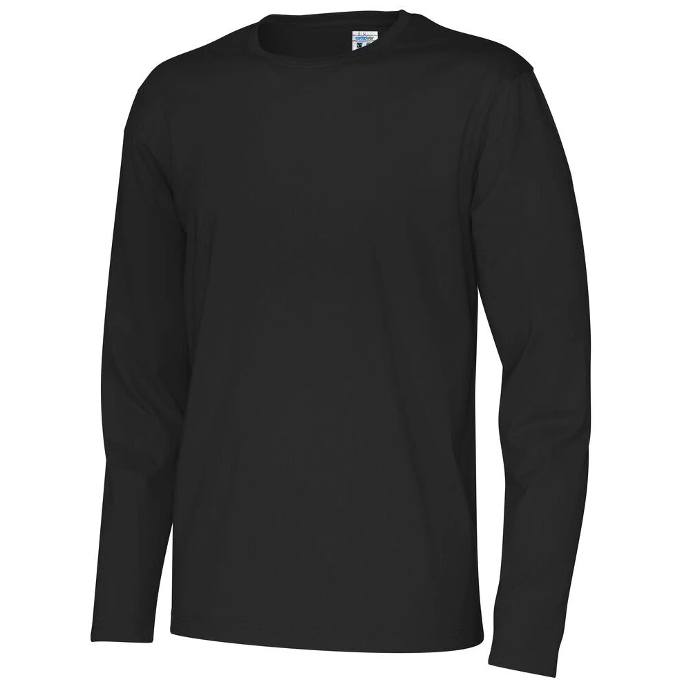 Cottover T-Shirt Long Sleeve Man - GOTS Zwart