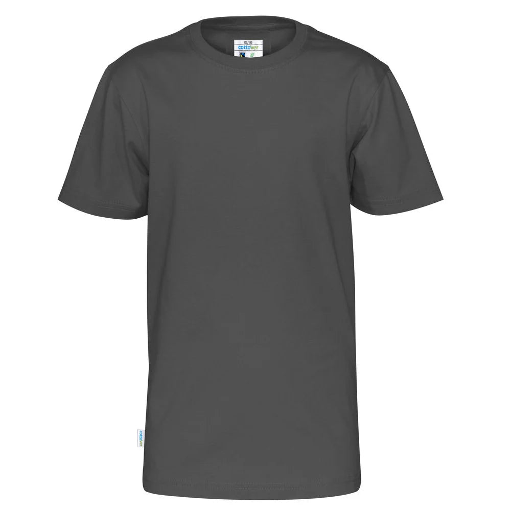 Cottover T-Shirt Ss Kid - GOTS Antraciet