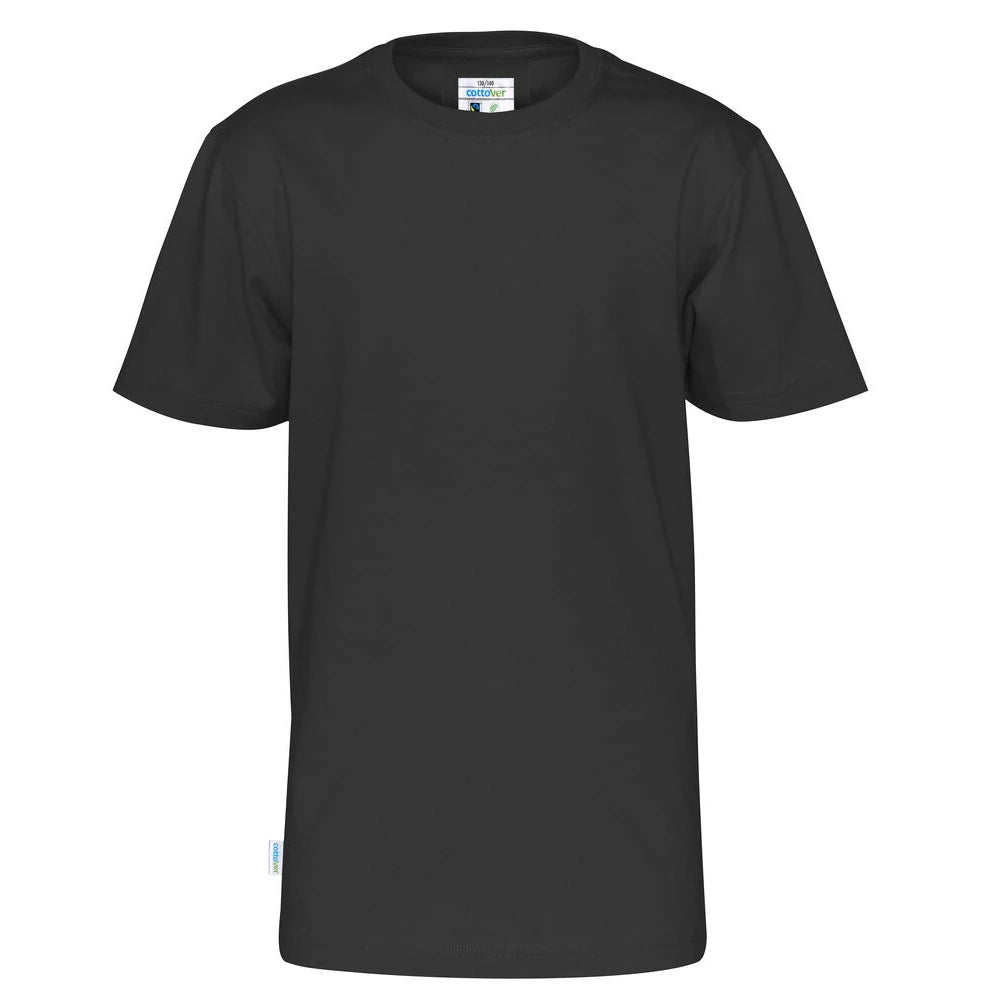 Cottover T-Shirt Ss Kid - GOTS Zwart