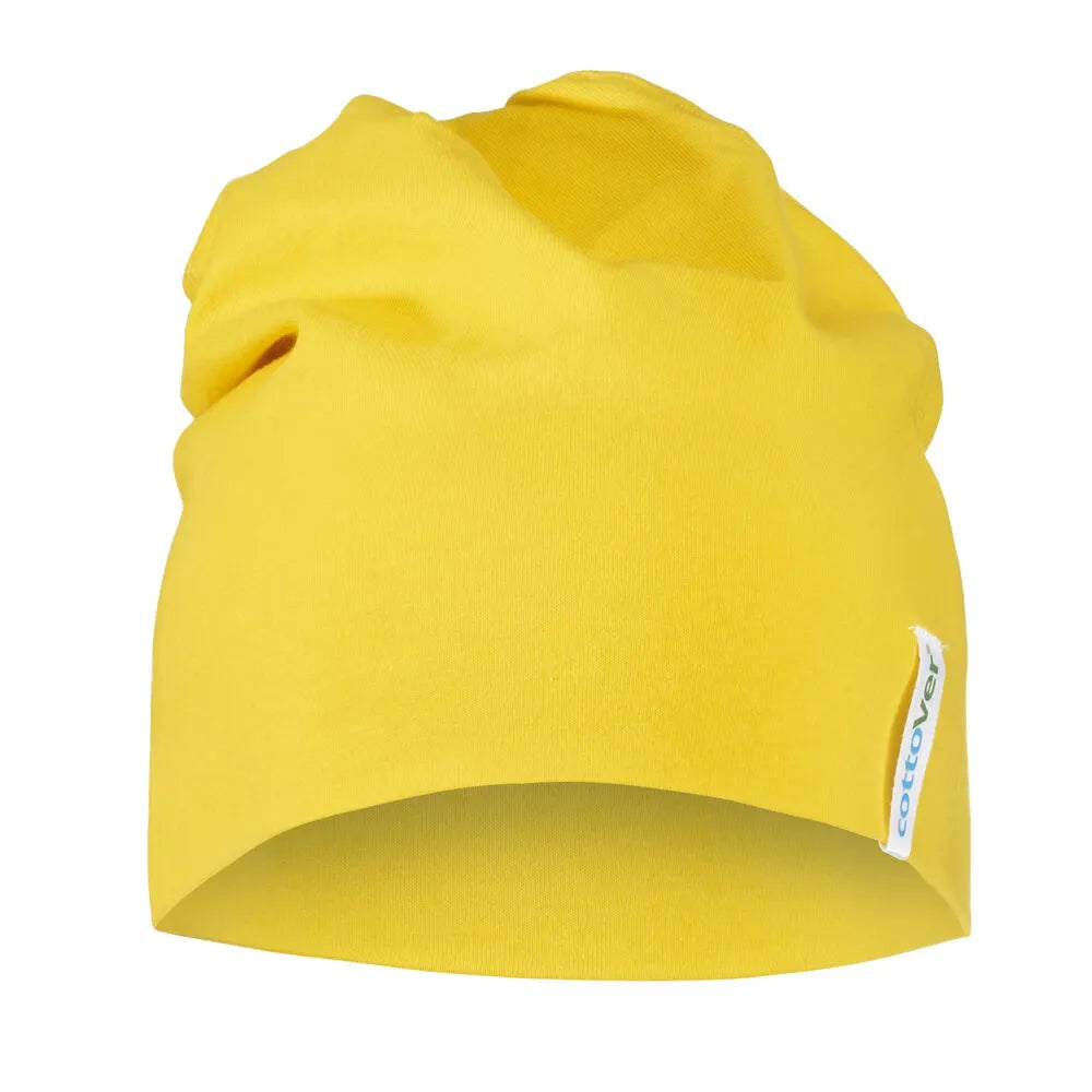 Cottover Beanie - GOTS Geel