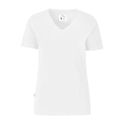 Cottover Stretch V-Neck Lady - GOTS Wit