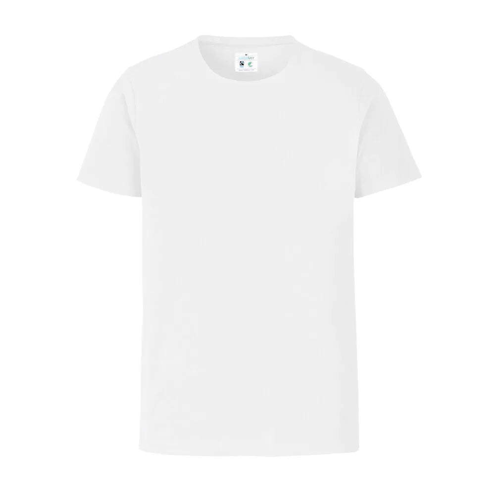 Cottover Stretch R-Neck Man - GOTS Wit