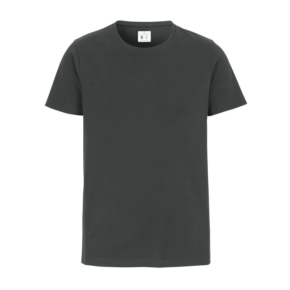 Cottover Stretch R-Neck Man - GOTS Antracite