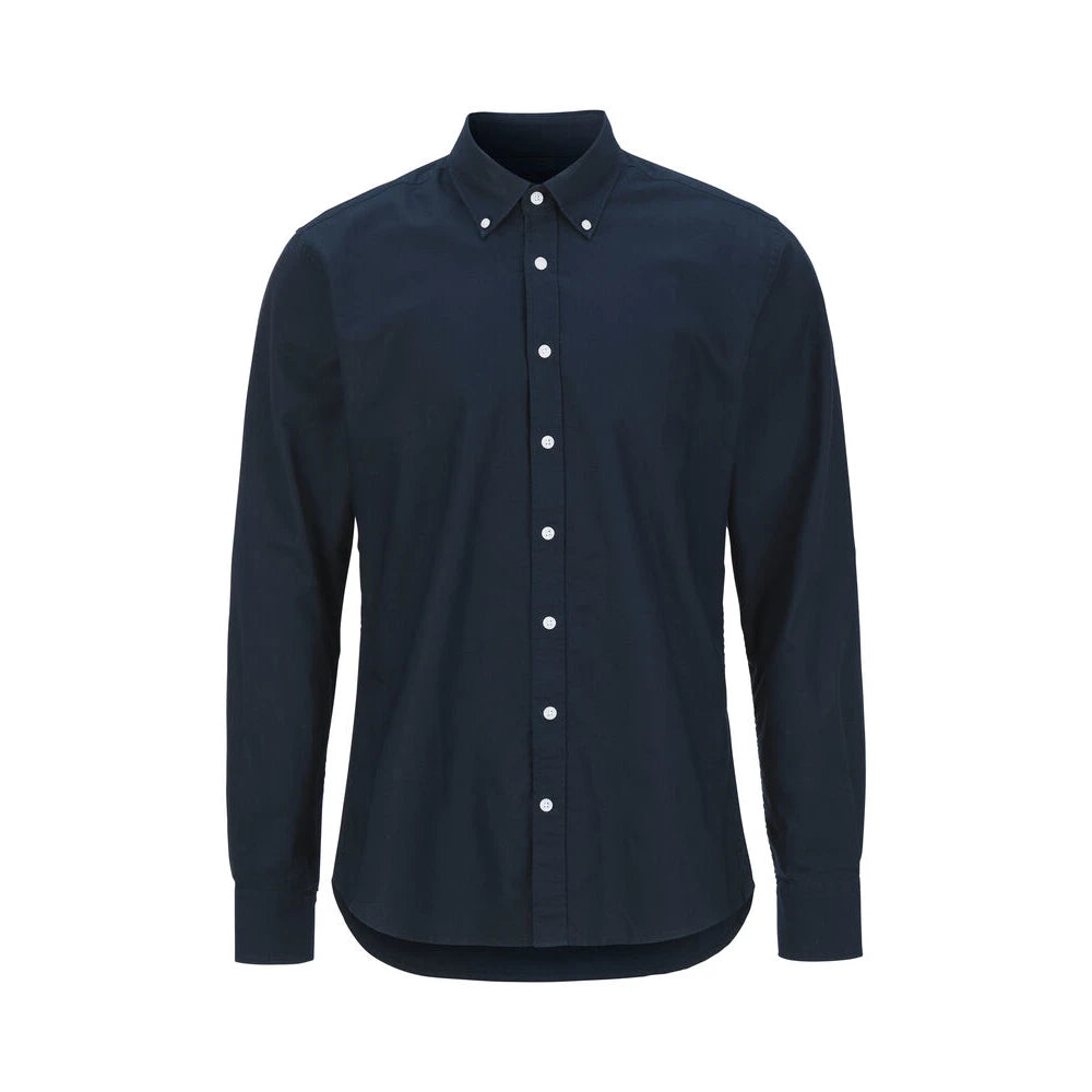 Cottover Hemd Oxford Slim Fit Heren GOTS Gecertificeerd Marine