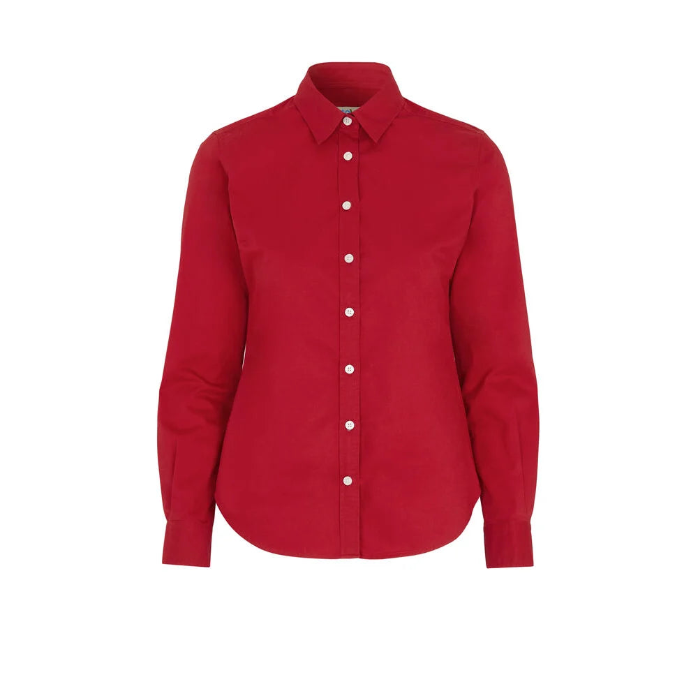 Cottover Shirt Twill Lady - GOTS Rood