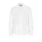 Cottover Shirt Twill Slim Fit Man - GOTS Wit