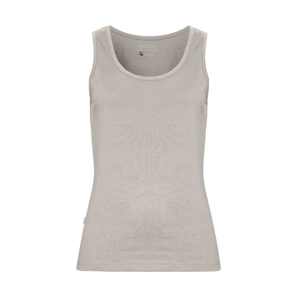 Cottover Tanktop Lady Top Dames Donker Zand