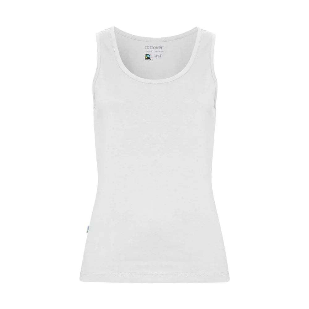 Cottover Tanktop Lady Top Dames Wit