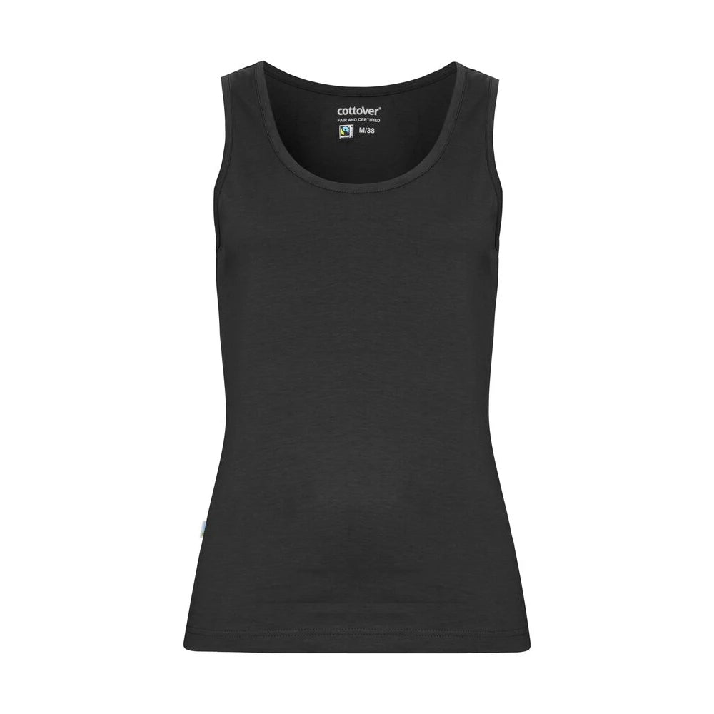 Cottover Tanktop Lady Top Dames Zwart