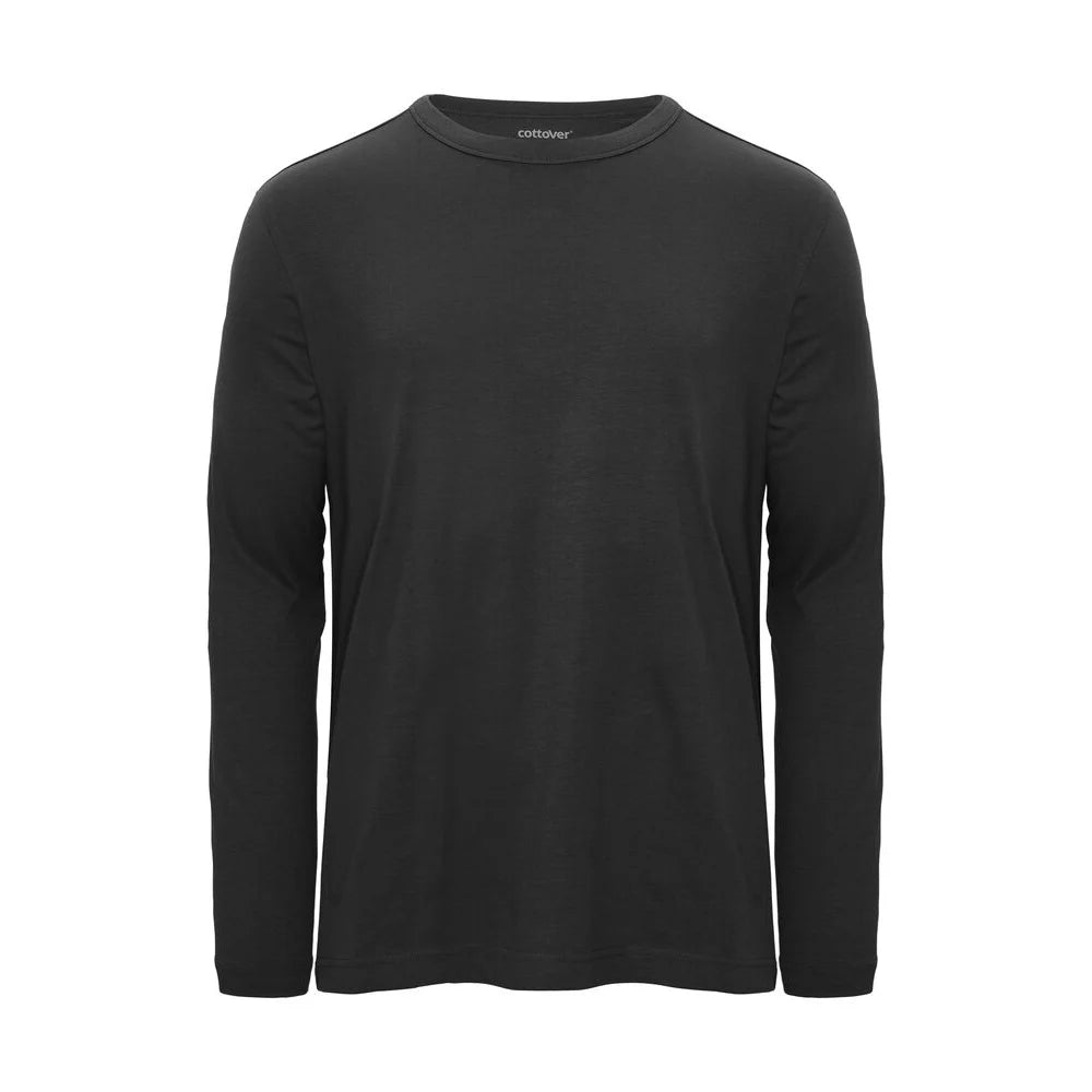 Cottover Relaxed T-Shirt Ls GOTS Zwart