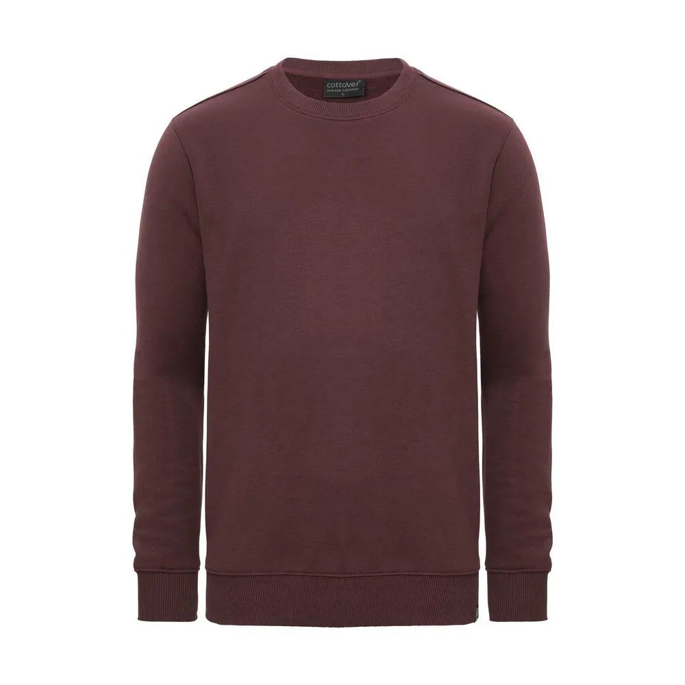 Cottover Key Crew Neck Unisex Sweatshirt Bordeaux