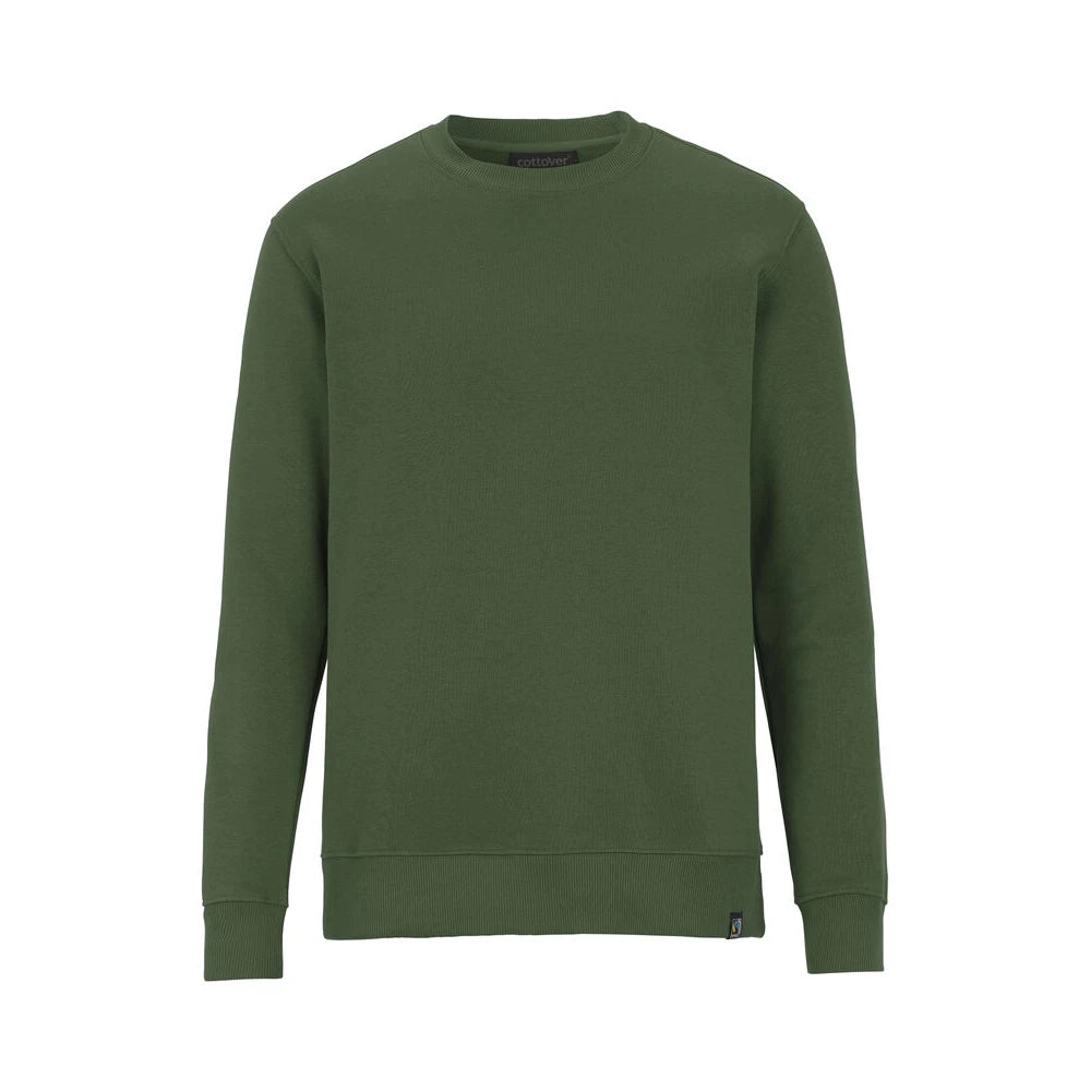Cottover Key Crew Neck Unisex Sweatshirt Donkergroen